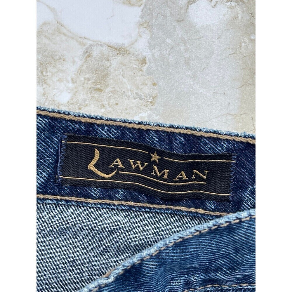 Lawman Embroidered Bootcut Jeans Sz 7 Floral - Picture 11 of 12